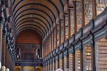 The Long Room In The Old Library, Trinity College, Dublin, Ireland