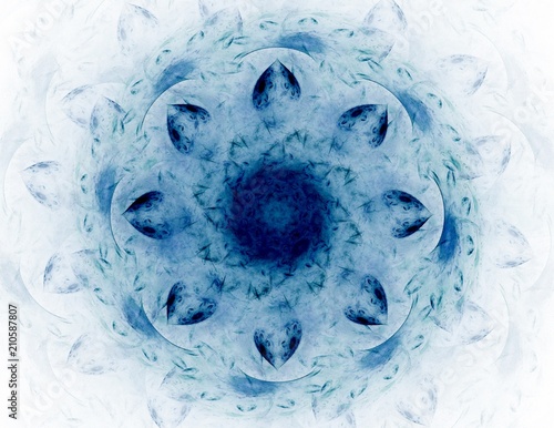 Abstract design made of sacred symbols signs geometry and designs on the subject Wallpaper Mural