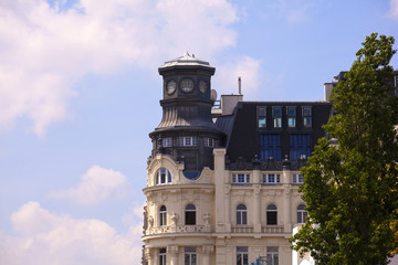 Canvas Print - View of Viennese buildings