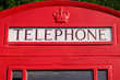 Red telephone box, United Kingdom