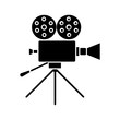 © bsd studio - Movie camera glyph icon