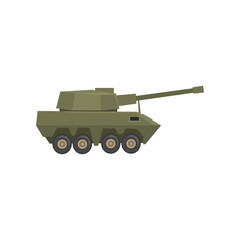 Wall Mural - Armored army machine, heavy, special transport vector Illustration on a white background