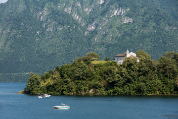 Basilica di Sant'Eufemia - Landscape Lake Como, Italy, Alps