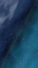 Colorful and beautiful space background. Outer space. Starry outer space texture. Templates, blue background. Design of websites, mobile devices and applications. 3D illustration