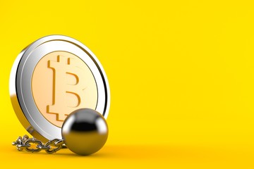 Sticker - Bitcoin with prison ball