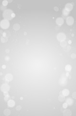 Wall Mural - silver festive horizontal background with bokeh