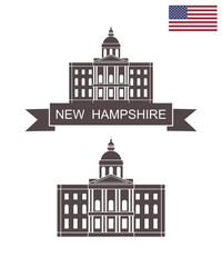 Wall Mural - State of New Hampshire. New Hampshire State House