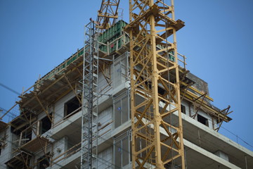 modern concrete construction site israel