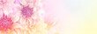 Leinwandbild Motiv soft romance dahlia flower in sweet pastel tone background for valentine and wedding card 