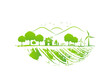 Ecology friendly concept, World environment and sustainable development, vector illustration