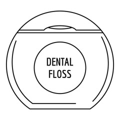 Poster - Box floss icon. Outline illustration of box floss vector icon for web design isolated on white background