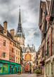 Historic town of Auxerre, Burgundy, France
