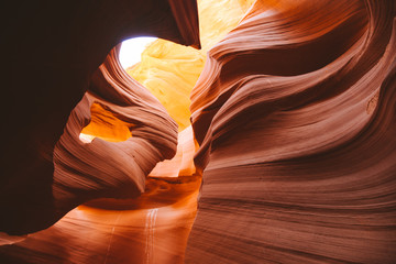 Wall Mural - amazing sandstone formations in antelope canyon, arizona, usa