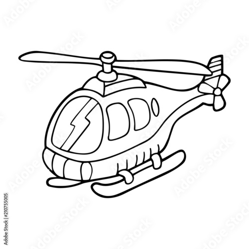 pics Helicopter Cartoon Images Black And White color book stock vector adobe stock
