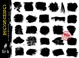Wall Mural - set of grunge style elements texture background