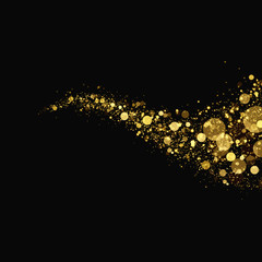 Wall Mural - a luxurious, gold-tone abstract glitter background