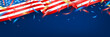 © Fotomay - Blackguard for 4th of July with american flag and Confetti.USA independence day celebration with American flag.USA 4 th of July promotion advertising banner template