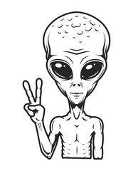 vintage extraterrestrial concept