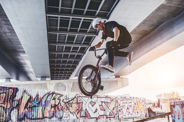 young man in skatepark