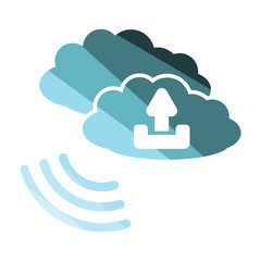 Wall Mural - Cloud connection icon