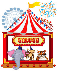 Poster - A Circus Theme with Animals