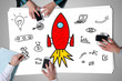 © thodonal - Start up concept placed on a desk