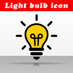 Wall Mural - light bulb vector icon design