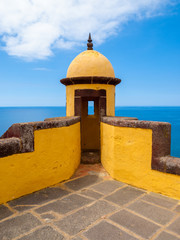 Wall Mural - View of old castle Fortaleza de Sao Tiago in Funchal, Madeira, Portugal