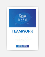 Sticker - TEAMWORK ICON INFOGRAPHIC