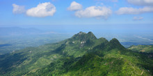  Landscape On The Green Mountain Range Over Haiti