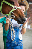 Fototapeta Konie - There is a bond between horse and rider