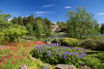 Wall Mural - Kotka, Finland - Sapokka Water Garden