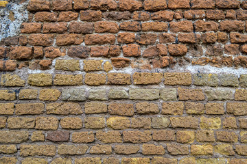 Wall Mural - Ancient Roman brickwork. Bricks, Roman concrete, Rome.