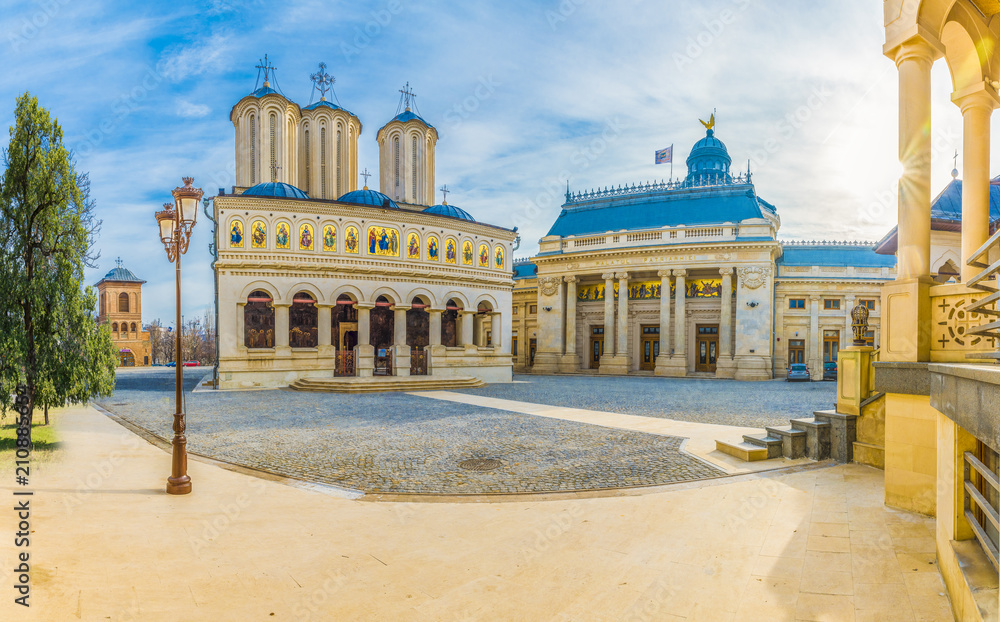 Obraz na płótnie Orthodox Patriarchal cathedral of Bucharest city, Romania w salonie