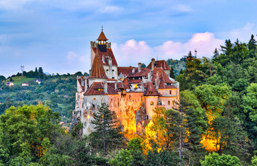 Wall Mural - Medieval Bran castle, Brasov landmark, Transylvania, Romania.