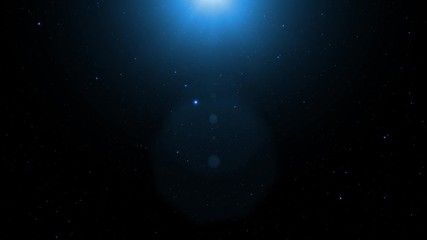 artistic space travel with stars motion. copy space slow motion background