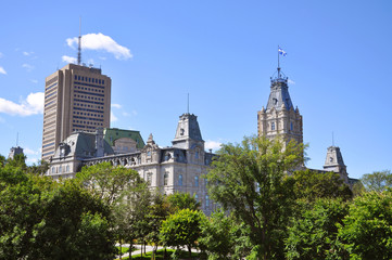 Wall Mural - Quebec Parliament is a Second Empire architectural style building in Quebec City, Canada.