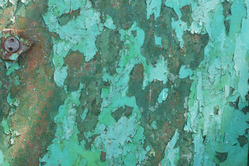  Metal Rust Old Craked Paint Green Texture Abstract Background