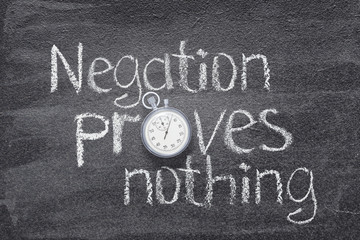 Wall Mural - negation proves watch