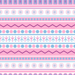 Wall Mural - Vector seamless abstract tribal pattern