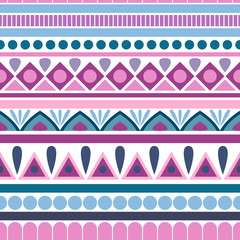 Wall Mural - Vector seamless abstract tribal pattern.