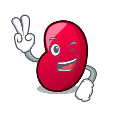 Sticker - Two finger jelly bean character cartoon