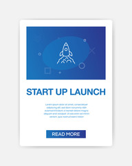 Sticker - START UP ICON INFOGRAPHIC