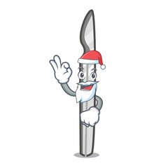 Wall Mural - Santa scalpel mascot cartoon style