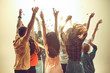 © master1305 - Nightlife and disco concept. Young people are dancing in club.