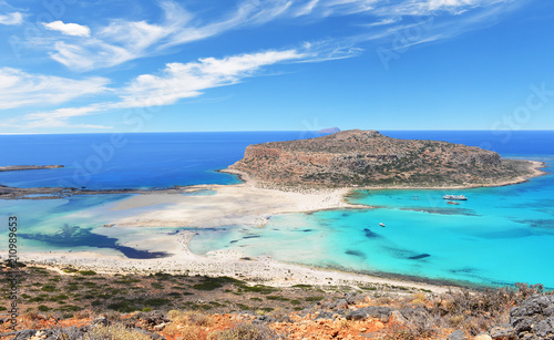 Famous Balos lagoon on Greece island Crete Tableau sur Toile