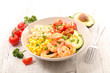 © M.studio - mixed vegetable salad and shrimp