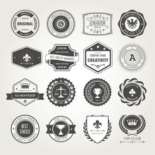 Emblems, Badges And Stamps Set - Awards And Seals Designs
