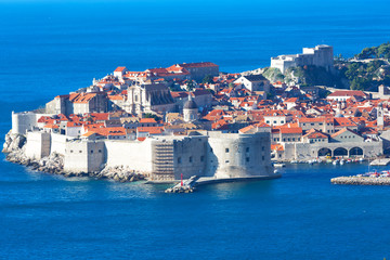 Wall Mural - Top View of the old town, Dubrovnik, Croatia