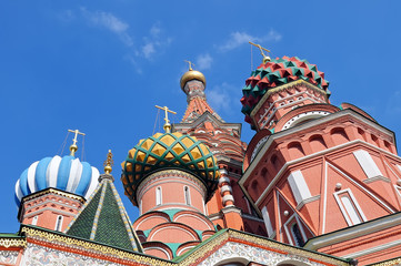 Domes of St. Basil's Cathedral at Red Square